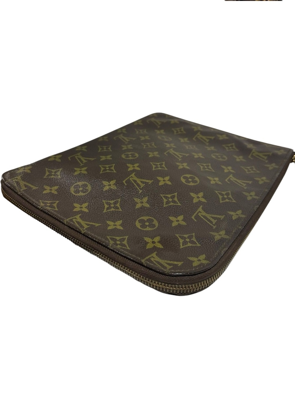 Authentic LOUIS VUITTON Vintage LV Monogram Document Holder Pouch w/ COA